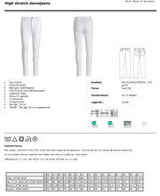 Indlæs billede til gallerivisning Kentaur High stretch damejeans Skr.lgd. 91 cm